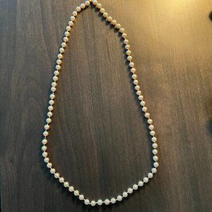 Costume Jewelry Faux Pearl Necklace 12" in length